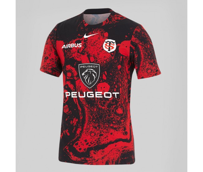 Stade Toulousain Top 14 Adult Pre Match Rugby Jersey 2024-25
