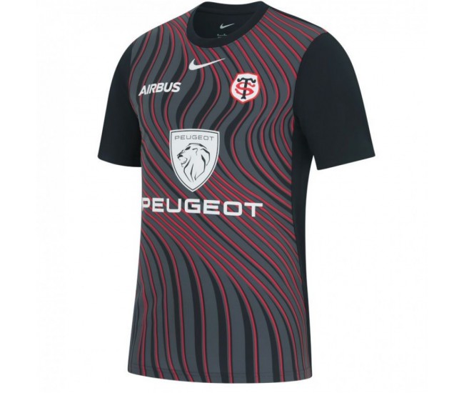 Stade Toulousain Top 14 Adult Pre-Match Third Rugby Jersey 2023-24