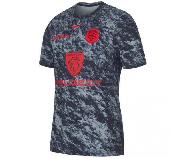 Stade Toulousain Top 14 Adult Pre Match Rugby Jersey 2022-23 