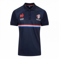 France RWC Mens Polyester Rugby Polo 2023-24