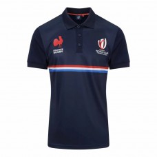 France RWC Mens Polyester Rugby Polo 2023-24