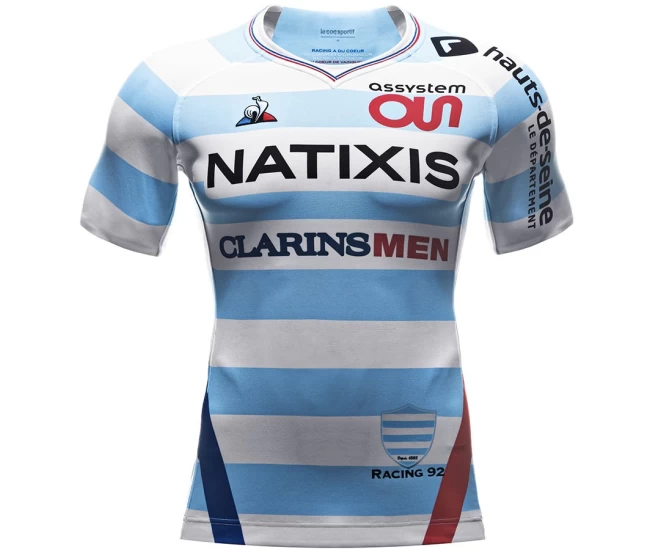 Racing 92 Top 14 Rugby Home Jersey 2018-19